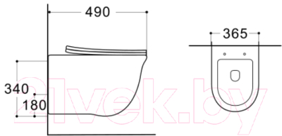 Унитаз подвесной с инсталляцией Aquatek Классик INS-0000012 + AQ1112-00 (с сиденьем)