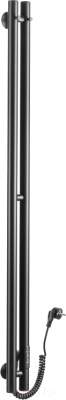 Полотенцесушитель электрический Ростела Мини 2 50x1000/2 (Ral 9005, с крючками, диммер)