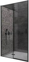 Душевая дверь Veconi 120x195 / VN73B-120-01-C4 (стекло прозрачное/черный) - 