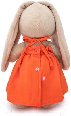 Мягкая игрушка Budi Basa Зайка Ми в оранжевом сарафане с бантом / StS-592