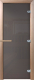 Стеклянная дверь для бани/сауны Doorwood Сумерки 180x70 (графит, коробка хвоя) - 