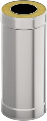 

Труба дымохода, 0.25м 130x200 AISI 439/439 1мм/0.5мм (К)