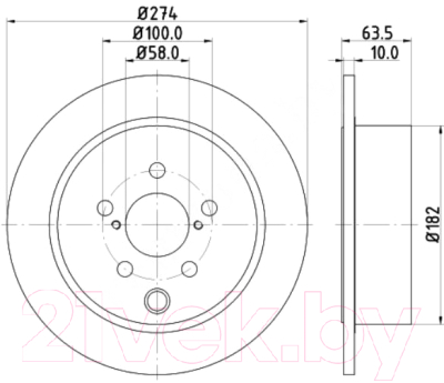 Тормозной диск Nisshinbo ND7009K