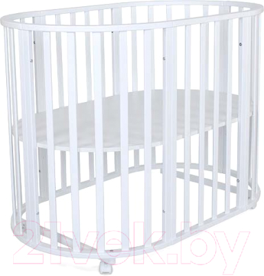 Детская кровать-трансформер СКВ Универсальная / 103021 (белый)