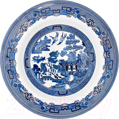 Тарелка столовая глубокая Grace By Tudor England Blue Willow GR06-23.3SPL