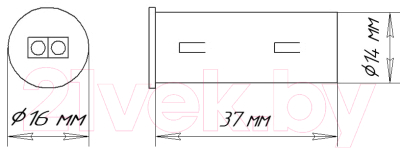 Выключатель для светодиодной ленты AKS Бесконтактный на движение врезной/накладной (60W, белый)