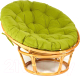 Кресло садовое Tetchair Papasan W 23/01 с подушкой (мед/флок олива) - 