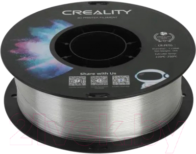 Пластик для 3D-печати Creality CR-PETG 1.75мм / 3301030037 (1кг, прозрачный)