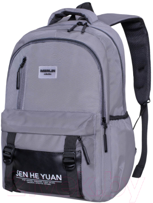 Школьный рюкзак Merlin M611 (серый)