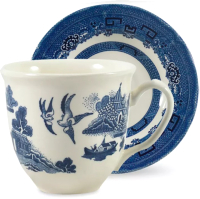 Чашка с блюдцем Grace By Tudor England Blue Willow GR06-200TS - 