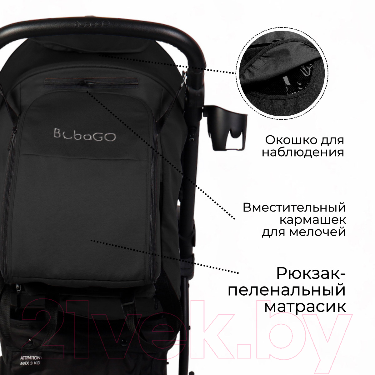 Детская прогулочная коляска Bubago Model One / BG 129-2