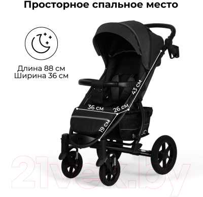 Детская прогулочная коляска Bubago Model One / BG 129-2 (черный)