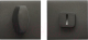 Фиксатор дверной защелки Trodos A11 серия 03 Slim (графит) - 