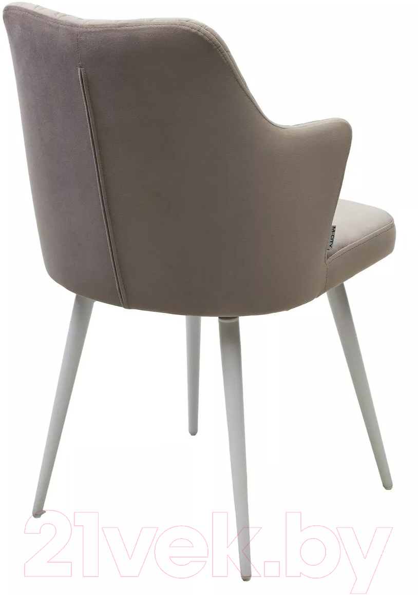 Стул M-City Herman 360 градусов / 461MC05505 (латте велюр/белый) — фото 4
