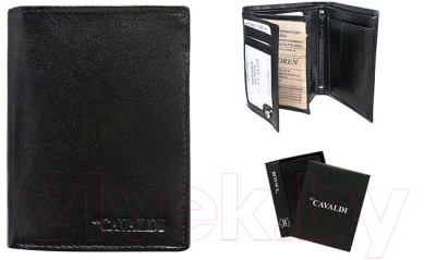 Портмоне Cedar 4U Cavaldi / 0001-P-BS-RFID (черный)