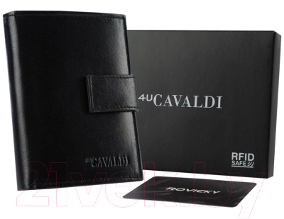 Портмоне Cedar 4U Cavaldi / 0104L-P-BS-RFID (черный)