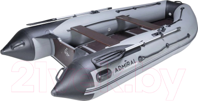 Надувная лодка Адмирал АМ-360 S серый/черный