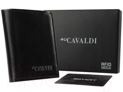 Портмоне Cedar 4U Cavaldi / 0720-P-BS-RFID (черный)