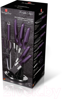 Набор ножей Berlinger Haus Purple Eclips Collection BH-2587