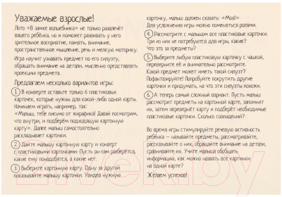 Развивающая игра Айрис-пресс Пластиковое лото для малышей. В замке волшебника / 9785811281251