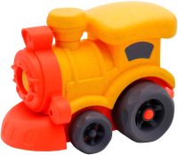 Автомобиль игрушечный Funky Toys Эко-машинка Поезд / FT0416349-2 (желтый) - 