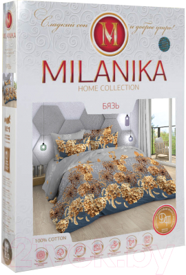 Комплект постельного белья Milanika Рапсодия Евро (бязь)
