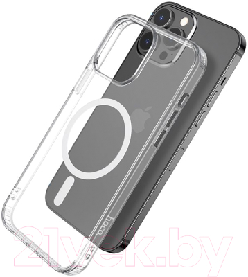 Чехол-накладка Hoco Магнитный для iPhone 13 Pro (прозрачный)