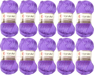 Набор пряжи для вязания Yarnart Etamin 100% акрил 180м / 430 (10шт, фиолетовый)