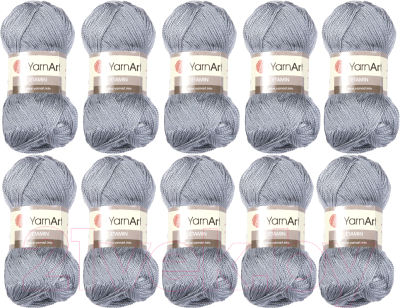 Набор пряжи для вязания Yarnart Etamin 100% акрил 180м / 449-С (10шт, серый)