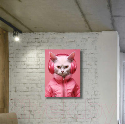 Картина Stamion Меломан в розовом (45x60см)