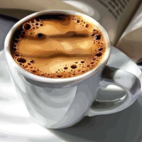 Картина Stamion Утренний кофе (40x40см) - 
