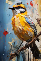 Картина Stamion Птичка-невеличка (40x60см) - 