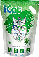 

Наполнитель для туалета iCat, Aloe силикагелевый
