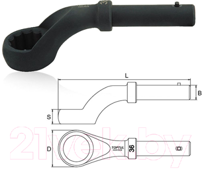 Гаечный ключ Toptul AAAV3636