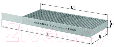 

Салонный фильтр Knecht/Mahle, LAO751/S