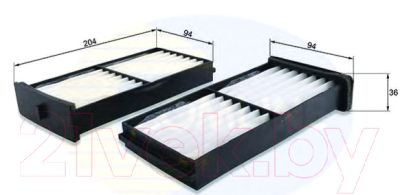

Салонный фильтр Comline, EKF356-2