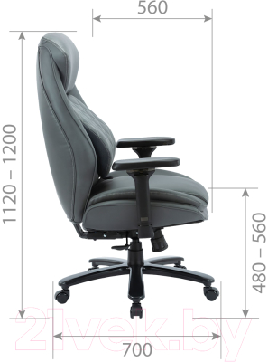 Кресло офисное Chairman CH403 (экокожа черный)