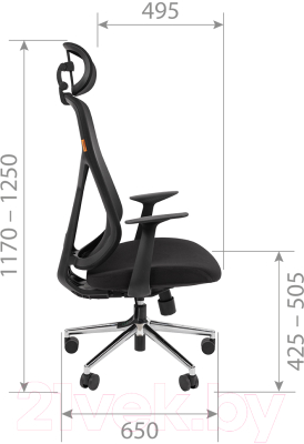 Кресло офисное Chairman CH588 (серый пластик/серый)