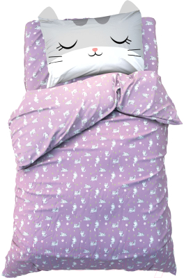 Комплект постельного белья Этель Funny Cat 1.5сп / 9935632