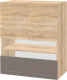 Шкаф навесной для кухни Империал Николь В60(В) (дуб сонома/латте) - 