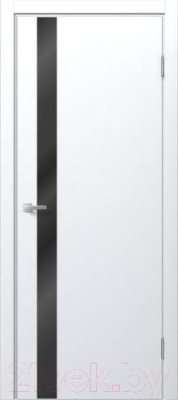 Дверь межкомнатная Bafa Royal-2 60х200 (белый софт/черный)