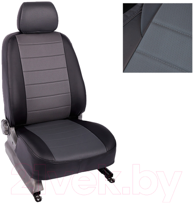 Комплект чехлов для сидений Seintex 87510 (серо-черный)