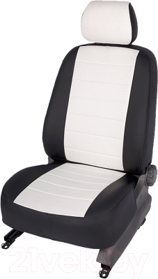Комплект чехлов для сидений Seintex 91884 (бело-черный)
