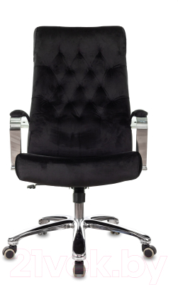 Кресло офисное Бюрократ T-9928SL Fabric (черный Italia Black/крестовина металл хром)