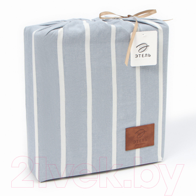 Комплект постельного белья Этель Blue Stripe Евро / 10131658