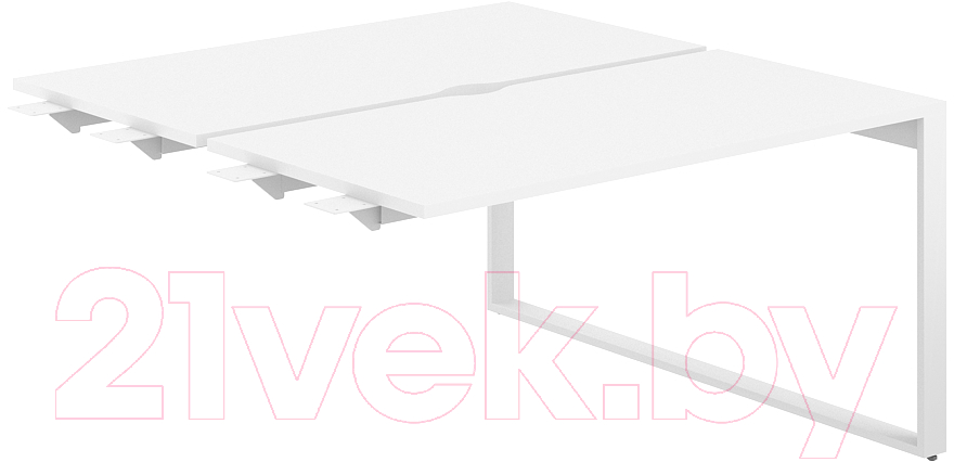 Комплект столов модульных Norden 140x143.8x75 / AG.155.WH.V.72.WH (белый/белый)