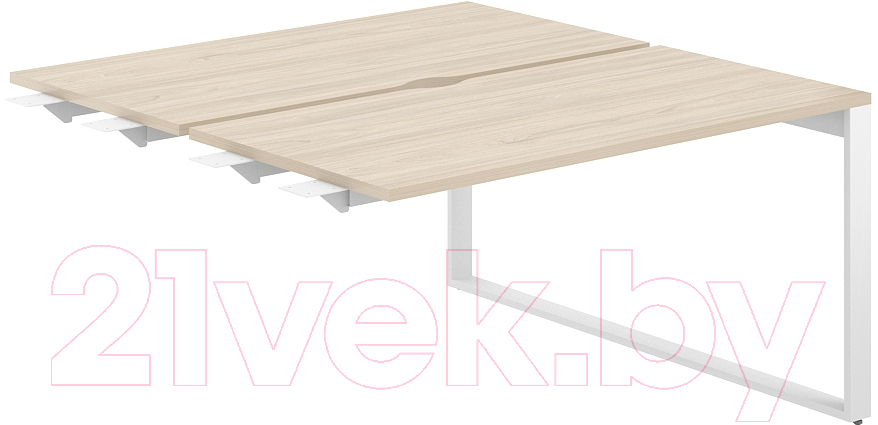 Комплект столов модульных Norden 140x143.8x75 / AG.155.AR.V.72.WHH (белый/акация равелло)