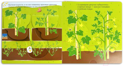 Книжка-панорамка Эксмо Собираем урожай 3D / 9785041896133