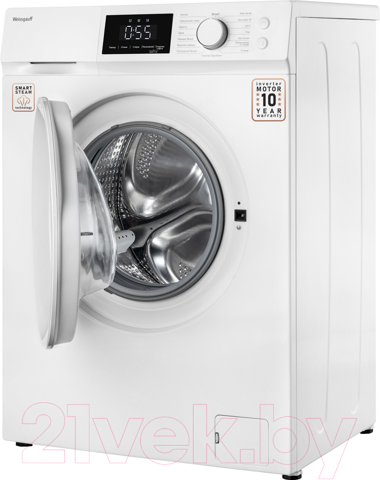 Стиральная машина Weissgauff WM 45127 Inverter Steam Touch