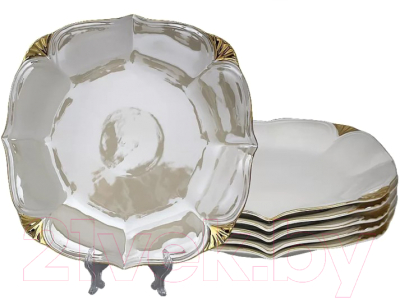 Набор тарелок Lenardi Перламутр белый 105-720 (6шт)